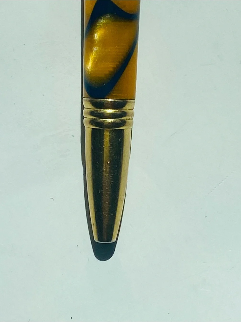 90s Jean Pierre Lepine Indigo Rollerball Pen Gold And Tortoise Shell